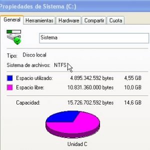 sistema de archivos NTFS